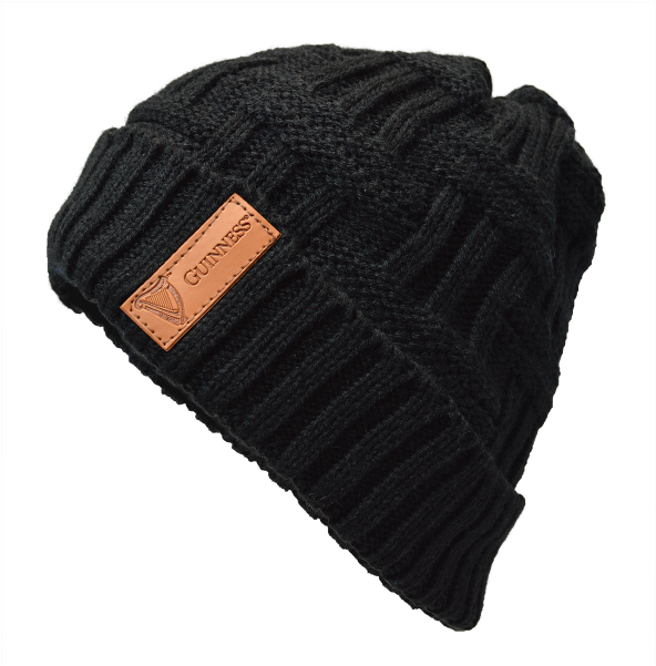 Knit Beanie With Patch (600x600), Png Download