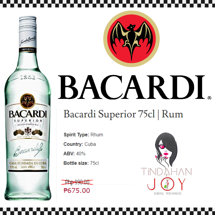 Bacardi Superior 750ml Main - Gt Sport Svg Logos (750x750), Png Download