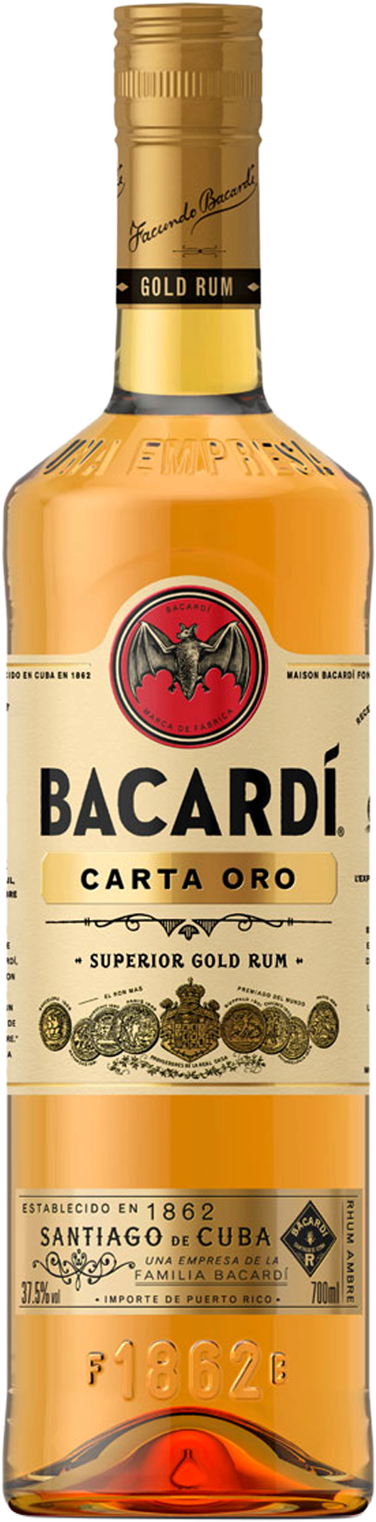 Havana Club Carta Oro (752x2240), Png Download
