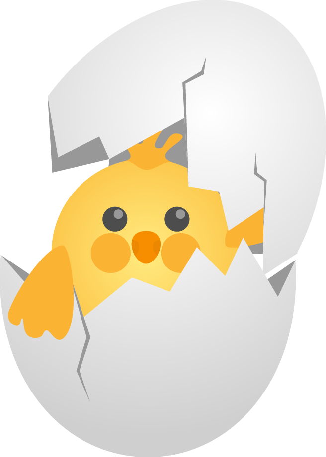 Vector Black And White Download Eggshell Cute Cartoon - 鸡蛋 破 壳 (656x921), Png Download