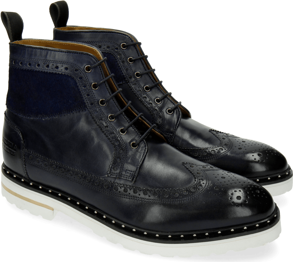 Ankle Boots Matthew 9 Hair On Navy - Work Boots (1024x1024), Png Download