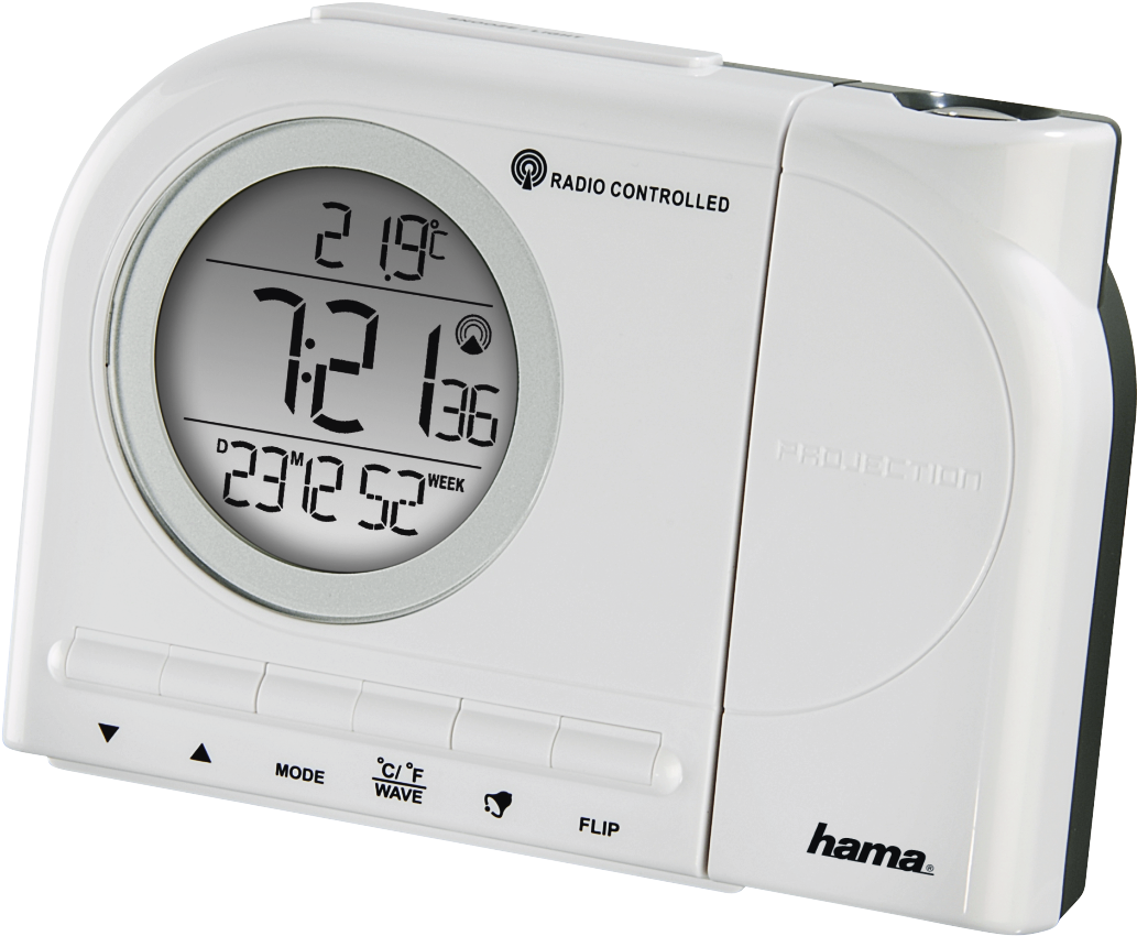 "rcr 110" Projection Alarm Clock - Hama (1100x1100), Png Download