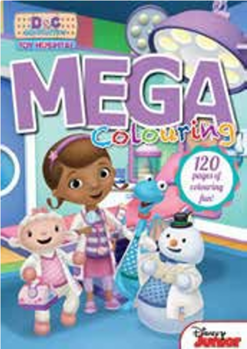 Doc Mcstuffins 120pg Mega Colour & Activity Book - Disney Junior (700x700), Png Download