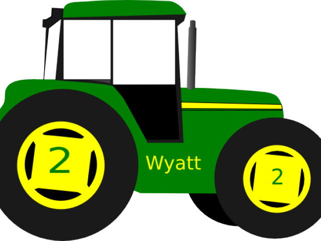John Deere Clipart Transparent - Tractor Clip Art (640x480), Png Download
