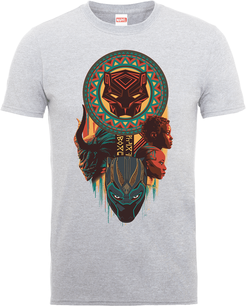 Футболки Чёрная Пантера Марвел (841x1000), Png Download