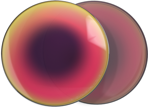 Positive Red Iridium Polarized Puck Image - Circle (690x460), Png Download