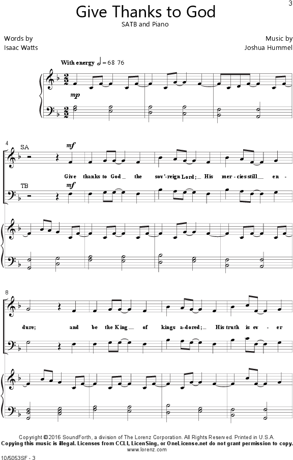 Give Thanks To God Thumbnail Give Thanks To God Thumbnail - Spiderman Theme Viola Sheet Music (672x984), Png Download