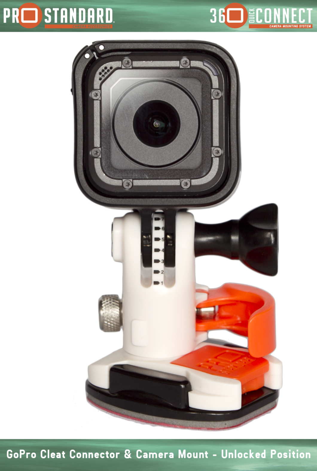 360 Quick Connect Gopro Cleat Connector And 360 Quick - Camera Lens (1060x1574), Png Download