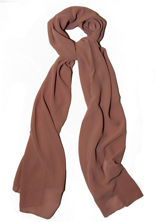 Chiffon Basic Hijab Apricot Pink - Scarf (800x800), Png Download