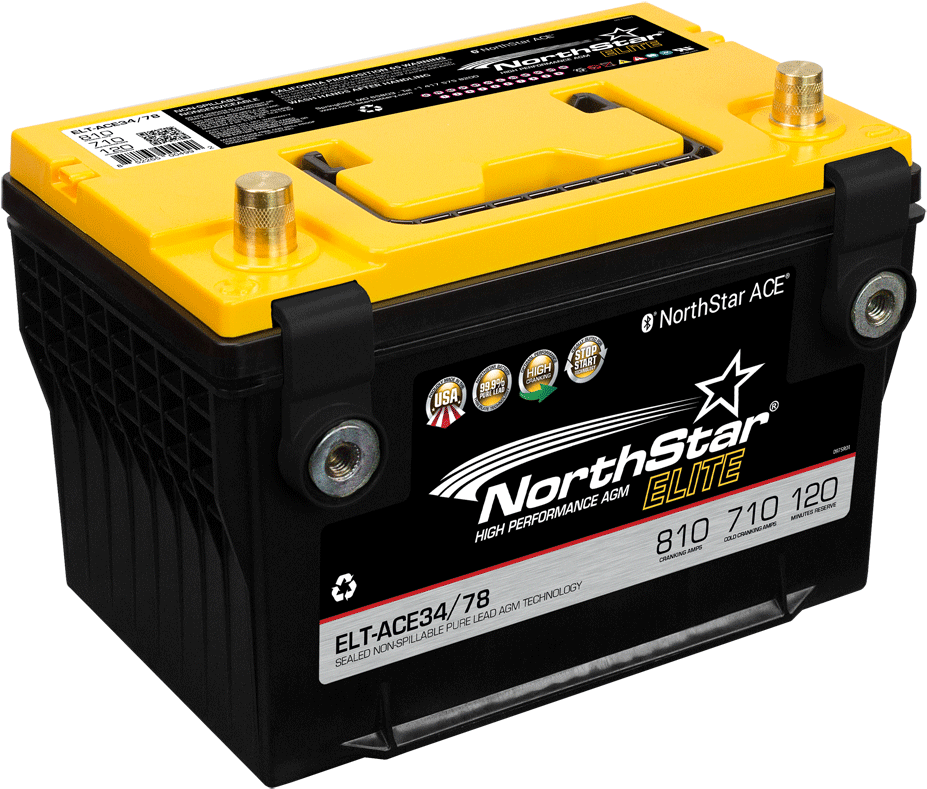 Northstar Elite Elt-agm34/78 Battery - Northstar 34 78 Battery (1000x1000), Png Download