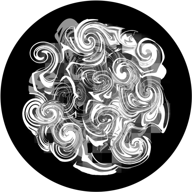 Crazy Swirls - Gobo Glass Patterns (800x800), Png Download