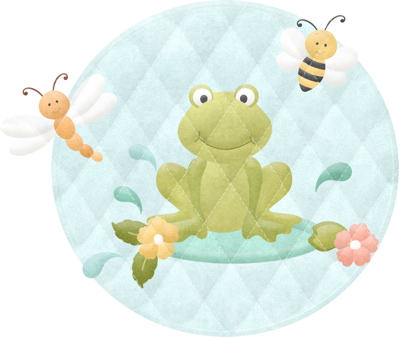Ripples Clipart Transparent - Honeybee (1280x1079), Png Download