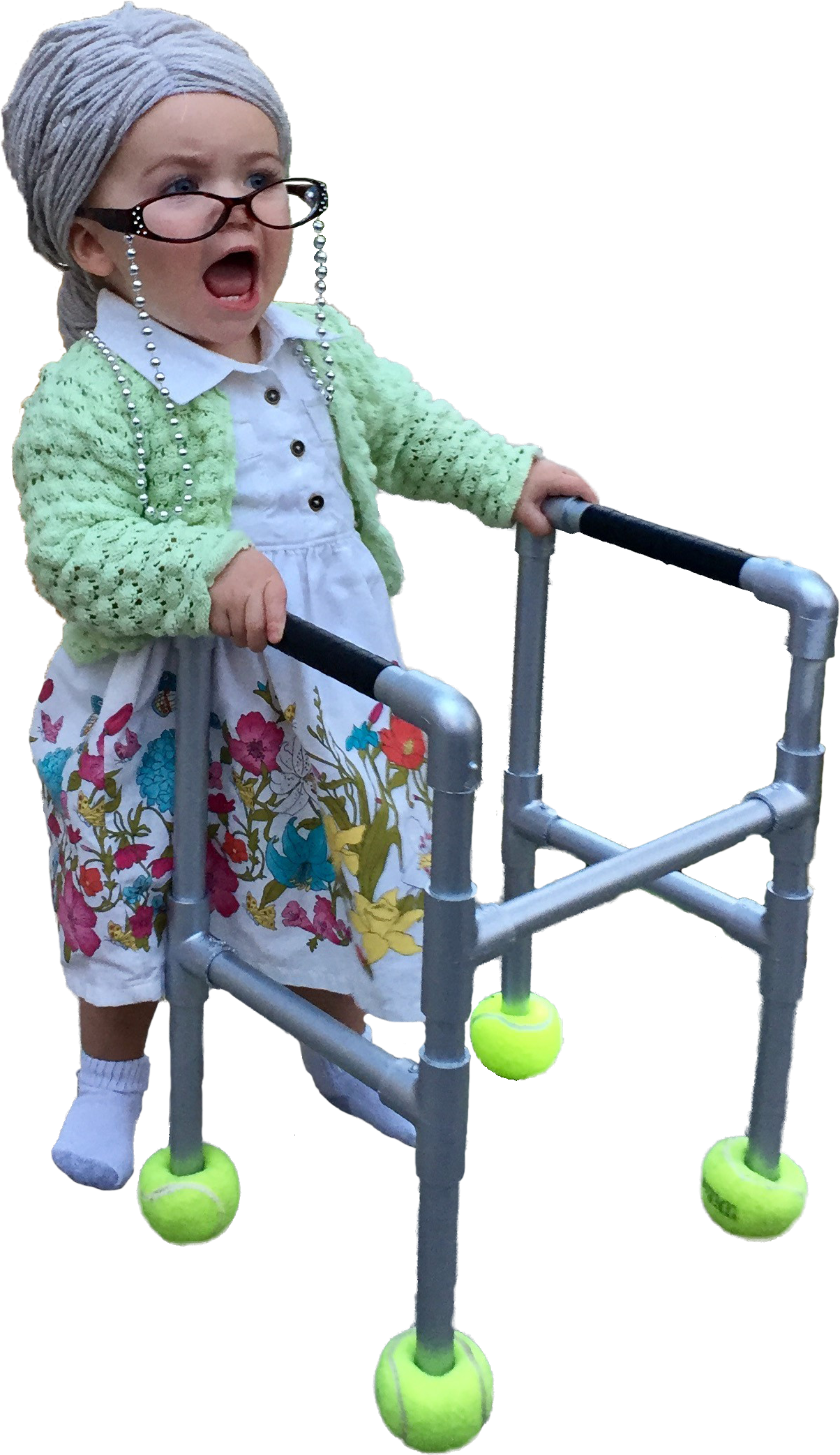 Old Lady With A Walker - Grandma With Walker Meme (1515x2322), Png Download