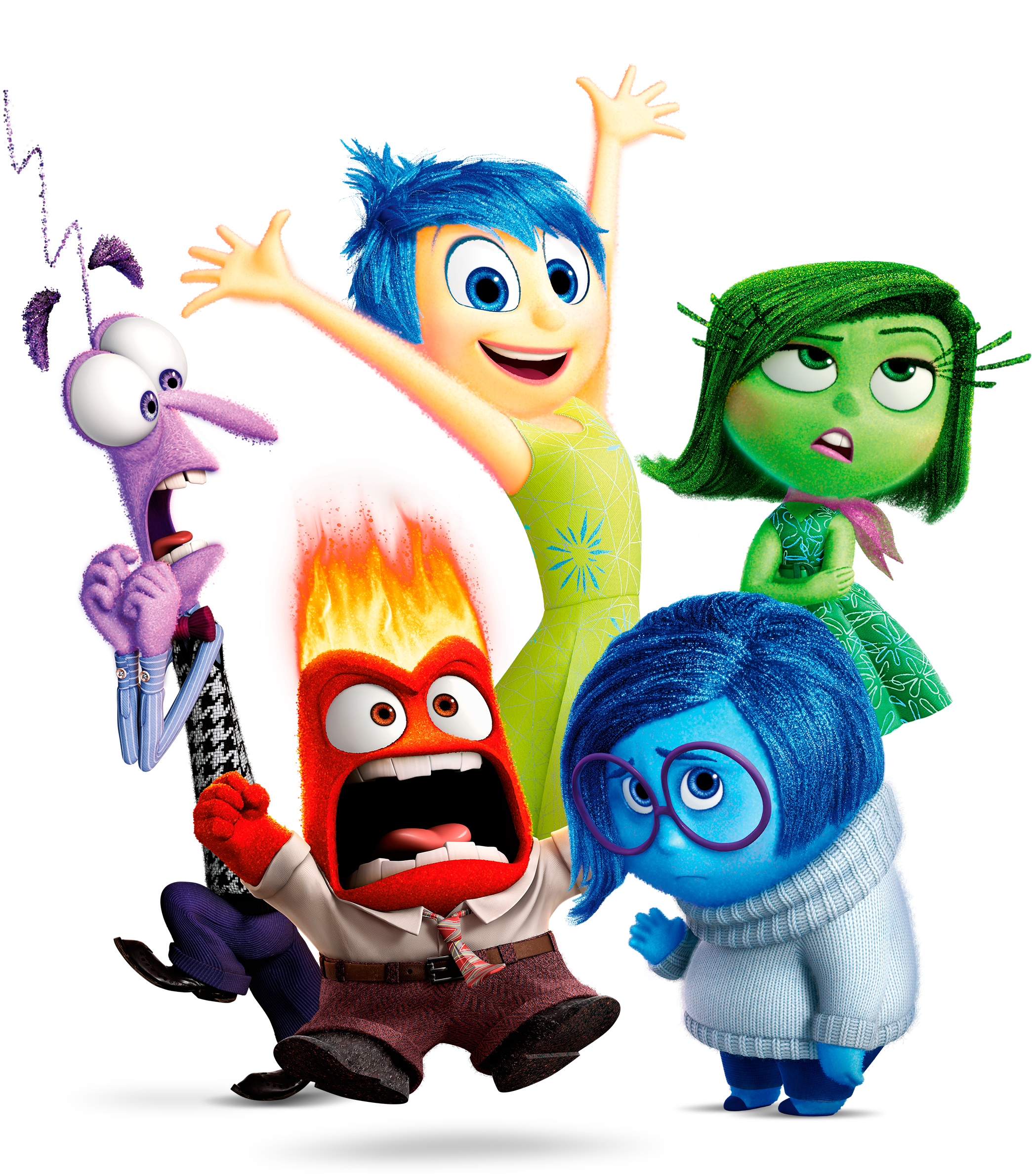 Inside Out Characters Png - Alles Steht Kopf Png (3036x3037), Png Download