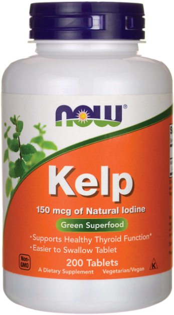 Now Foods Kelp 150 Mcg 200 Tabs - St John Wort Now Foods (640x640), Png Download