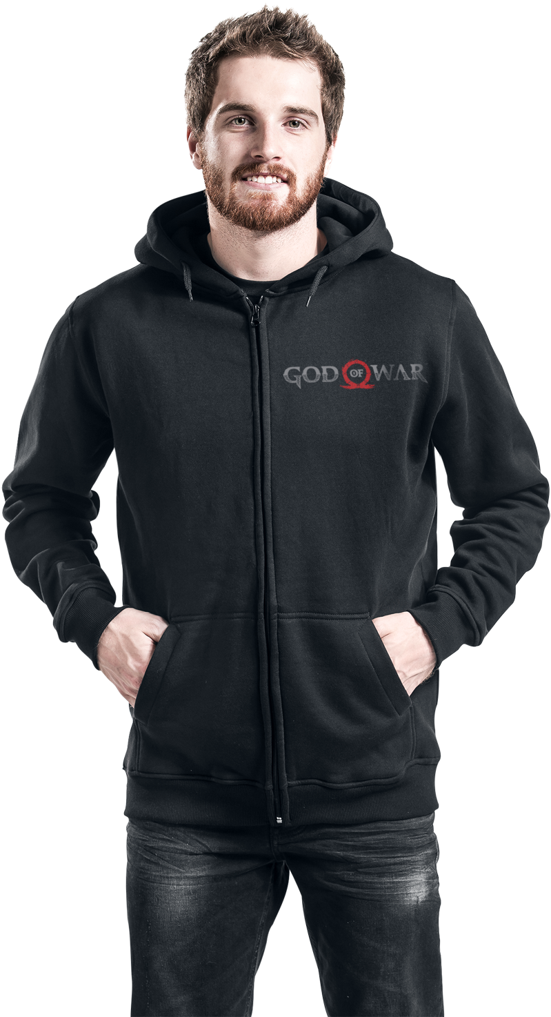 Ge6262s God Of War Male Serpent Logo Full Length Zipper - Sweatshirt (878x1500), Png Download