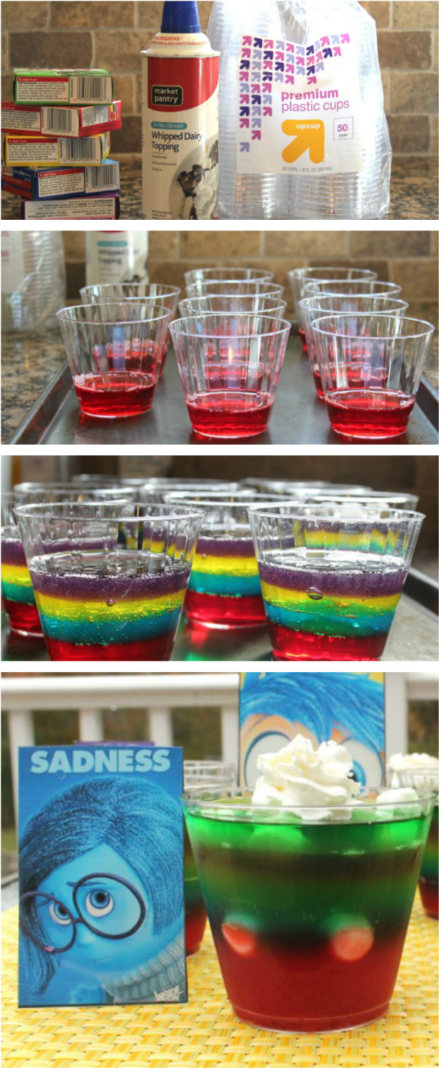 Inside Out Movie Night Gelatin Treats - Alcoholic Beverage (650x1540), Png Download