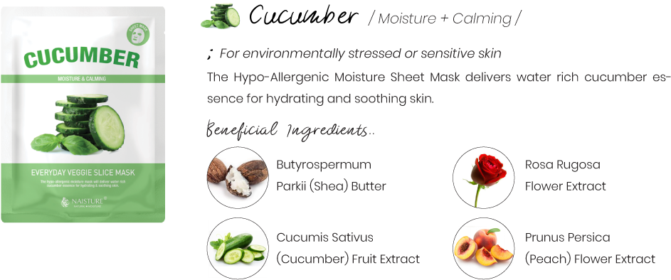 Everyday Veggie Slice Sheet Mask - Cucumber (1000x470), Png Download