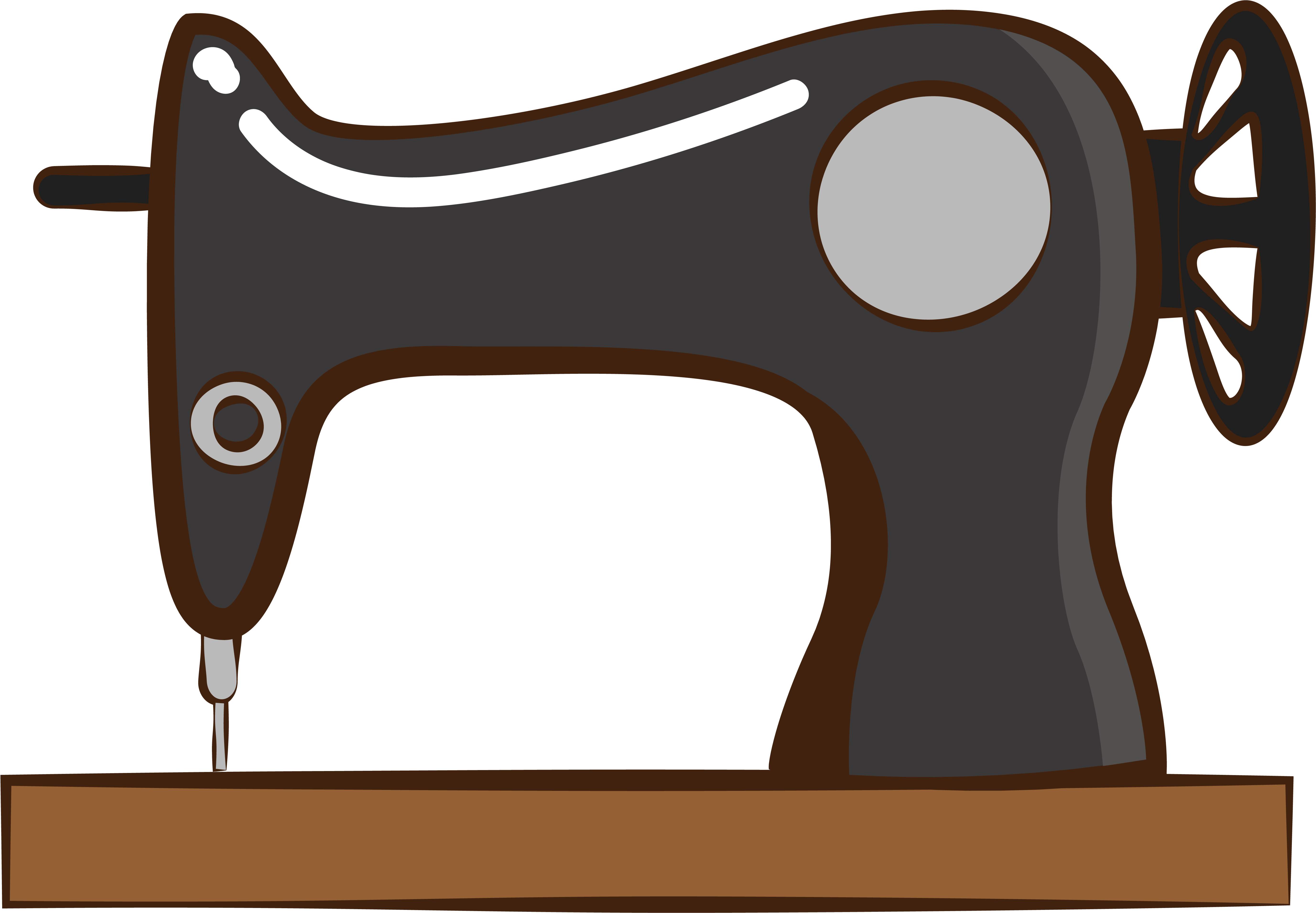 Sewing Machine Retro Clothes Cartoon Png And Vector (8334x8334), Png Download
