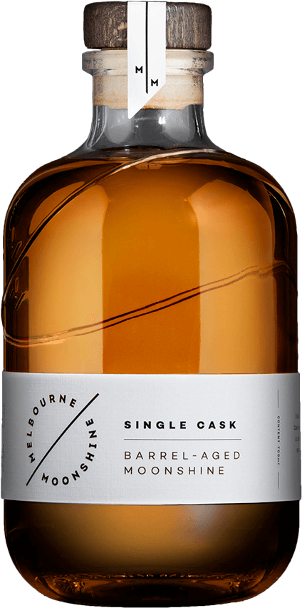 Melbourne Moonshine Single Cask Barrel-aged Moonshine - Glass Bottle (800x1000), Png Download