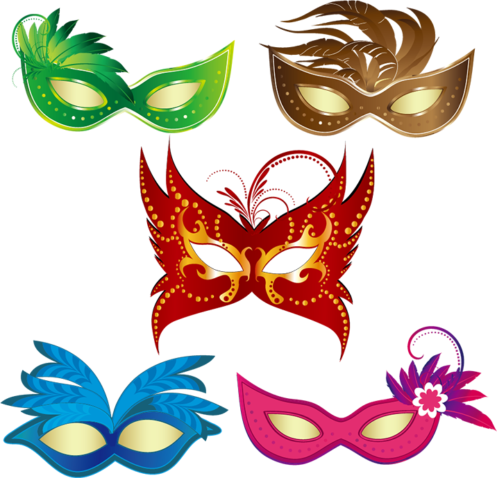 Mask Carnival Masquerade Ball Clip Art Free Download - Cartoon Masquerade Ball Mask (716x689), Png Download