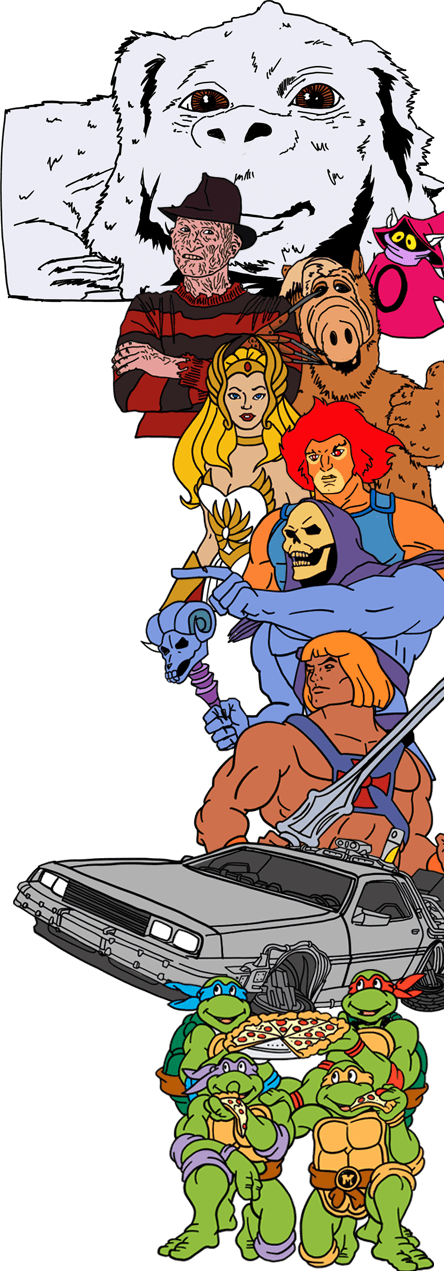 Cartoon (444x1271), Png Download