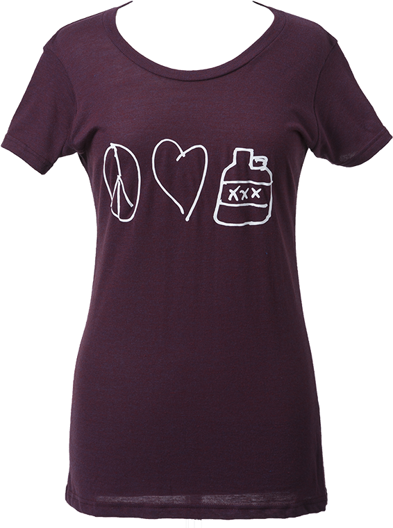 Peace Love & Moonshine Shirt - Active Shirt (600x777), Png Download