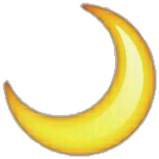 Tumblr Icon Sticker By P Byun - Png Moon (1024x1024), Png Download