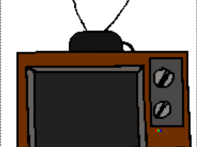 Television Clipart Old School - Old School Tv Cartoon (640x480), Png Download