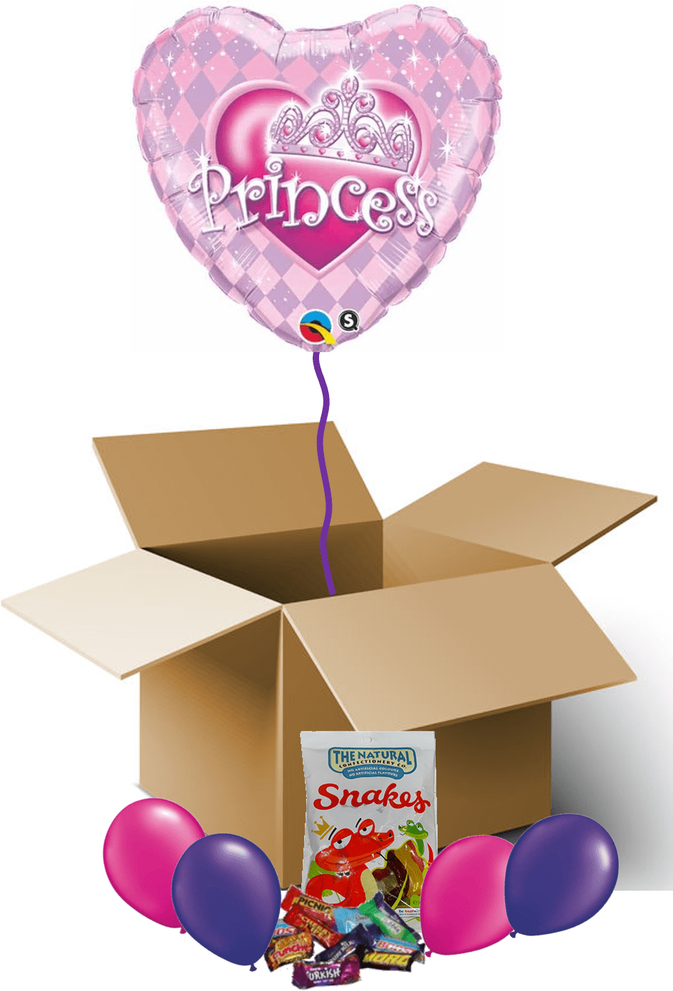 Princess Tiara Balloon In A Box - Balloon (946x1405), Png Download