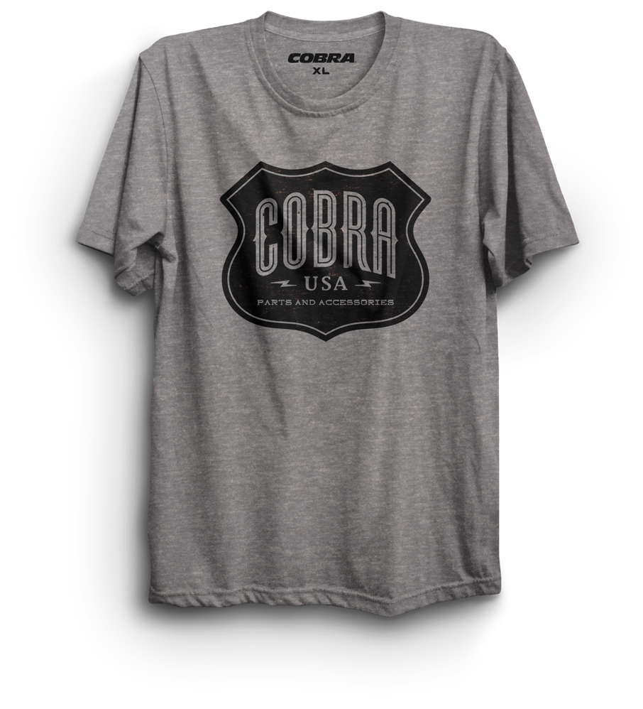 Cobra Tshirt Mockup Badge Logo Heather Gray V2 (1000x1104), Png Download
