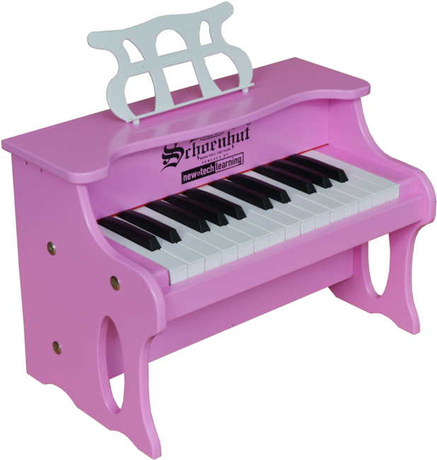 Schoenhut 25 Key Digital Table Top Piano Pink - Schoenhut 25 Key Two Toned Digital Table Top Piano (650x679), Png Download