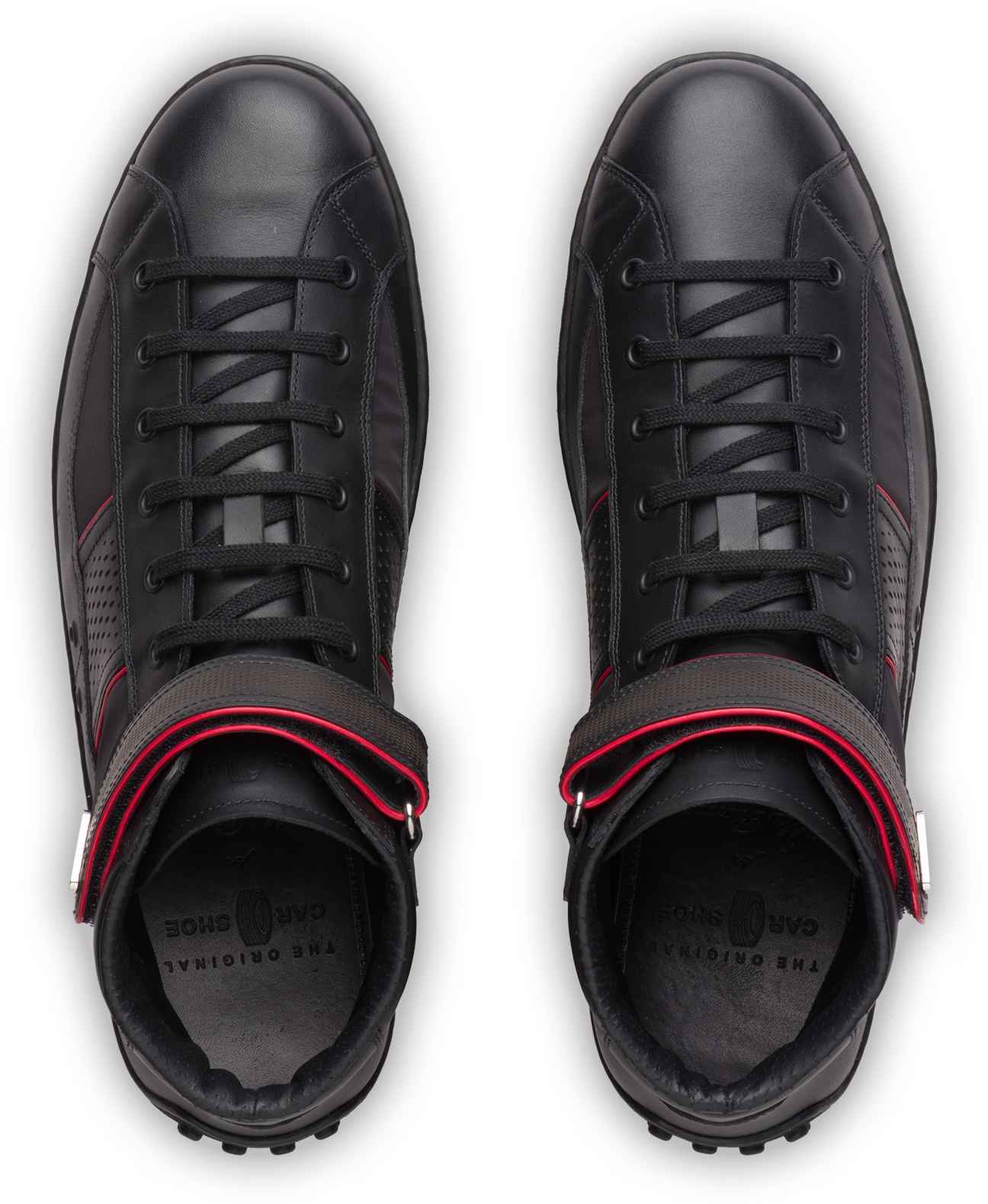Alfa Romeo Quadrifoglio Calf Leather Nylon - Car Shoe Alfa Romeo (1971x1755), Png Download