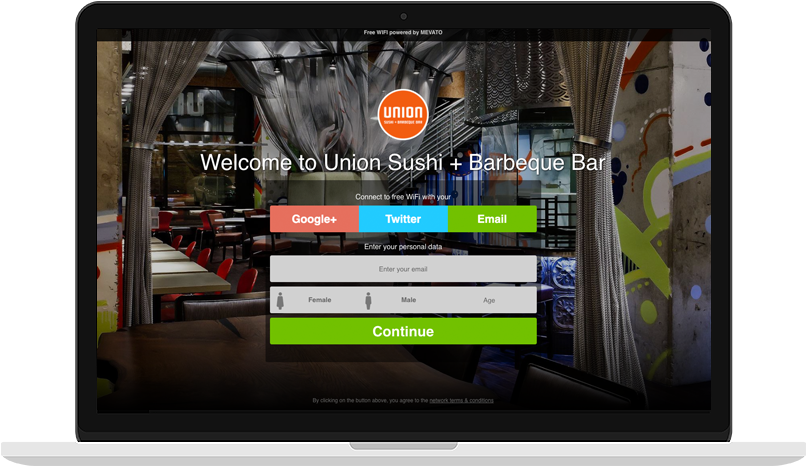 Social Wifi Landing Page - Hotspot Wifi Landing Page (826x496), Png Download