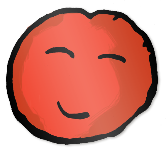 Laughing Apple Sticker - Smiley (1000x1000), Png Download