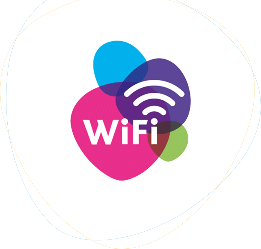 Free Wifi - Circle (886x847), Png Download