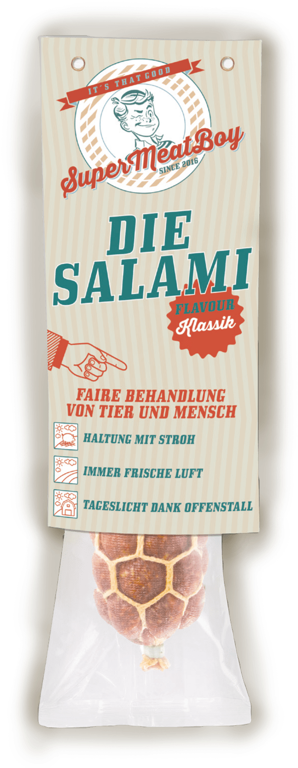 Die Klassische Salami Vom Supermeatboy - Poster (619x1552), Png Download