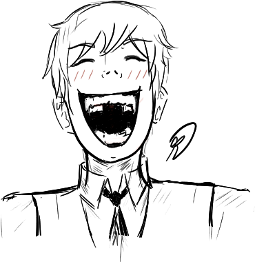 Laughing Boyo - Sketch (584x585), Png Download