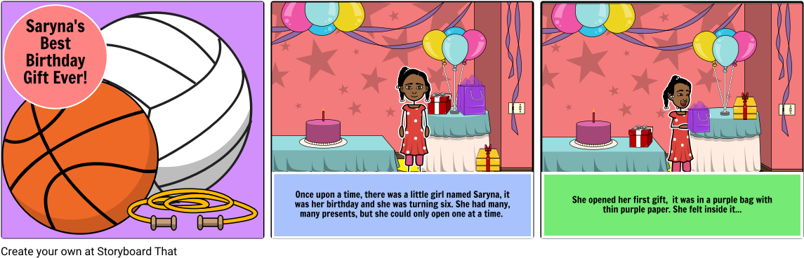 Saryna's Best Birthday Gift Ever - Cartoon (1164x385), Png Download