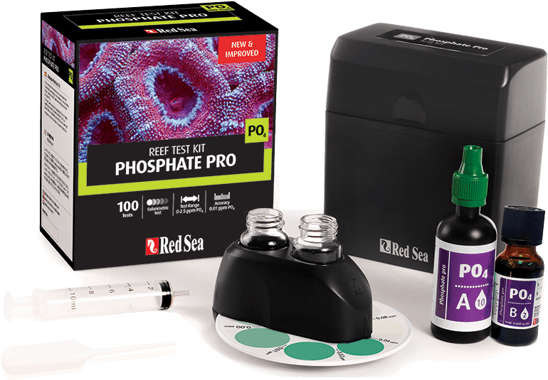 Red Sea Phosphate Pro Test Kit - Red Sea Po4 Test Kit (776x540), Png Download