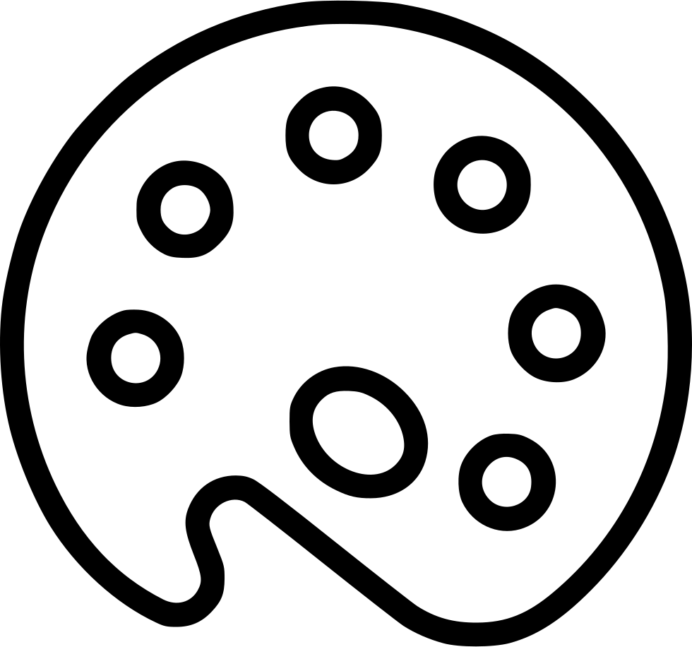 Palette Artist Color Colors Mixer Tool Comments - Circle (980x916), Png Download