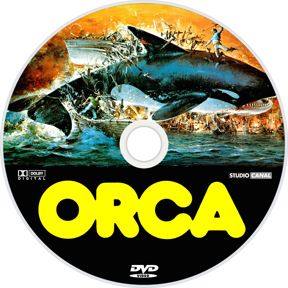 The Killer Whale Dvd Disc Image - Orca The Killer Whale Movie Poster (1000x1000), Png Download