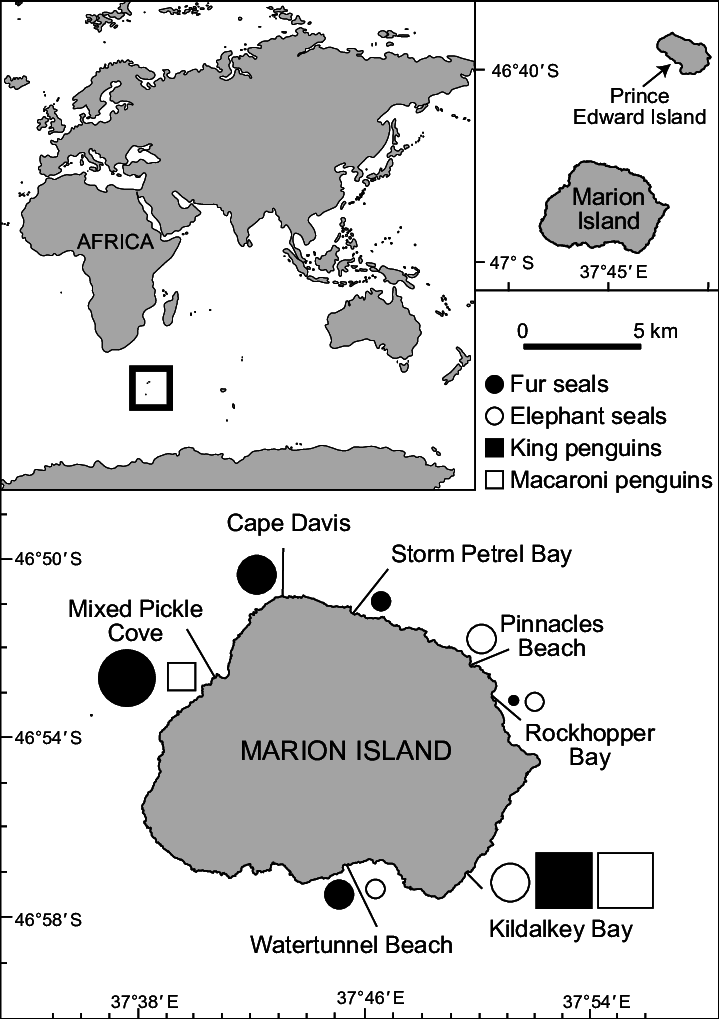 Map Of Marion Island Showing The Locations Where Dedicated - World Map Mark Off Where You Ve Been (719x1019), Png Download