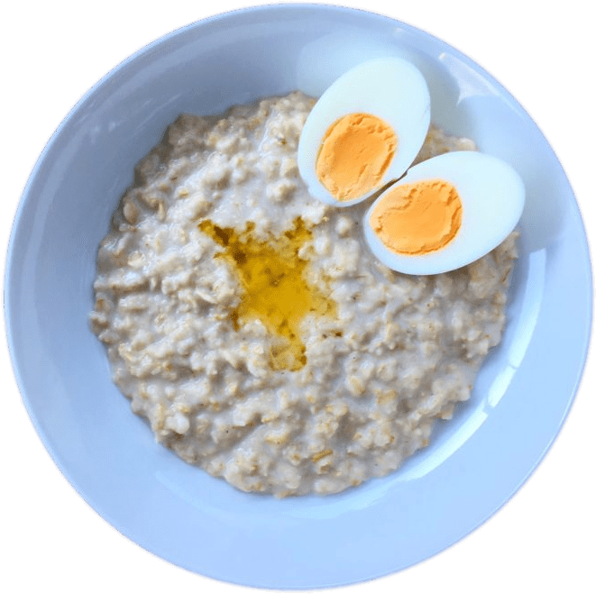 Download - Porridge And Boiled Egg (720x720), Png Download
