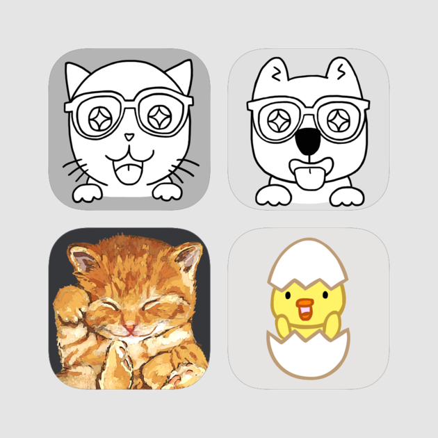Epic Cute Animal Stickers For Imessage - Cartoon (630x630), Png Download