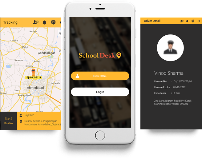 School-desk - School Bus Tracker App (705x538), Png Download