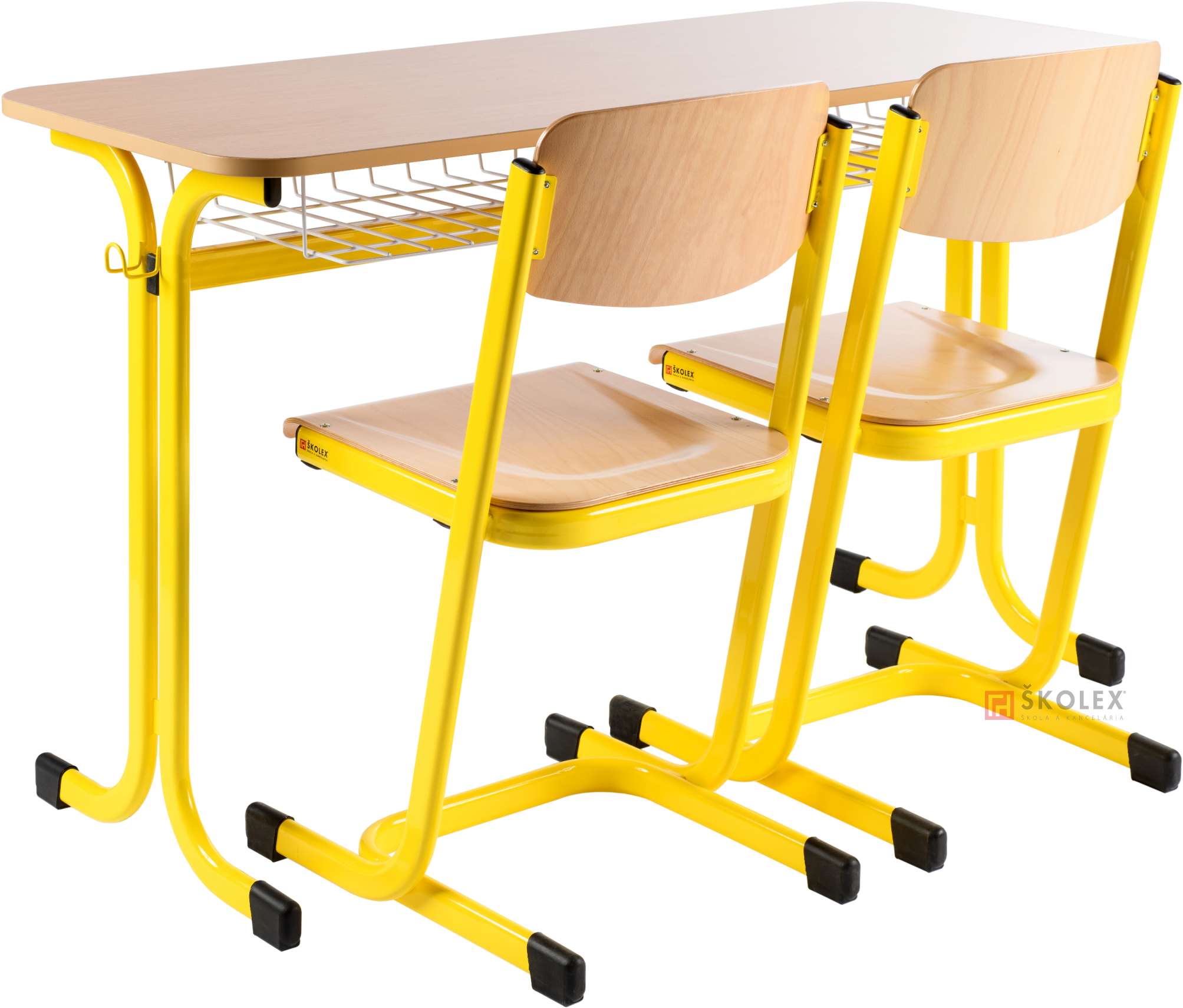 School Desk Lux - Schul Tisch Mit Ablage (2204x1880), Png Download