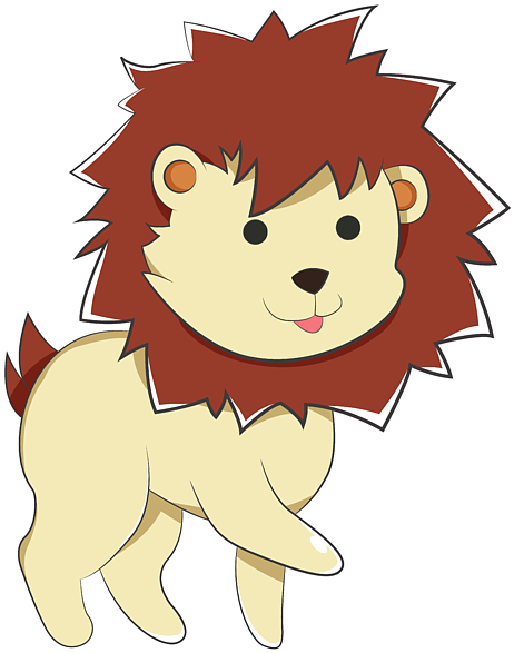 Click And Drag To Re-position The Image, If Desired - Small Lion In Cartoon (600x600), Png Download