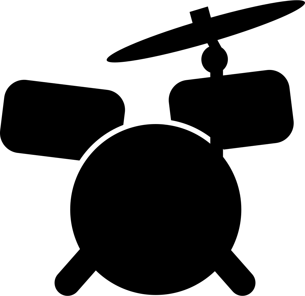 Png File Svg - Cartoon Drumset (980x952), Png Download