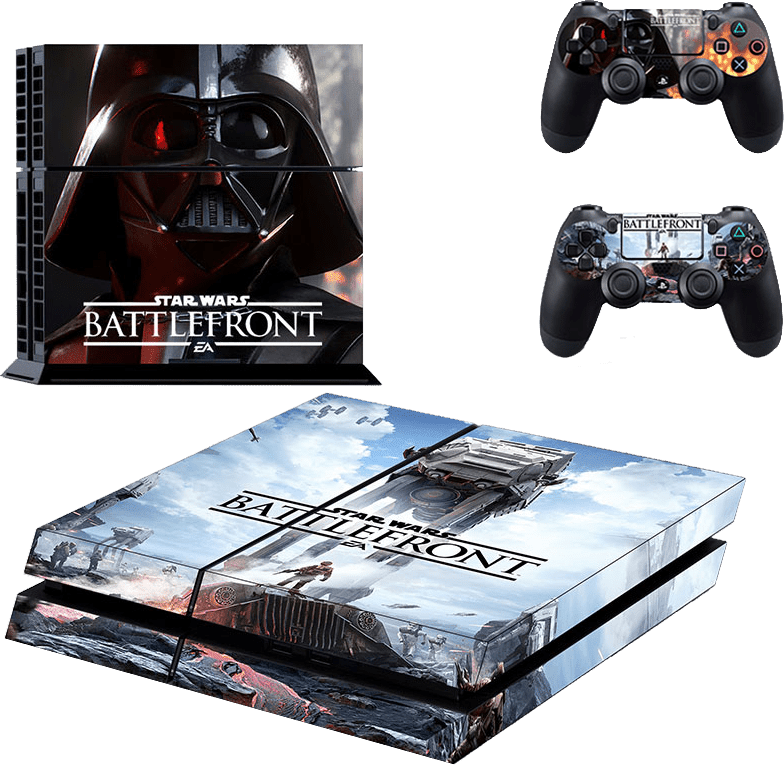 Playstation 4 Phat Decal / Skin / Vinyl - Ps4 Star Wars Battlefront Skin (784x765), Png Download